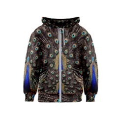 Peacock Kids  Zipper Hoodie by Ket1n9