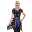 Peacock Short Sleeve Side Drop Tunic View1