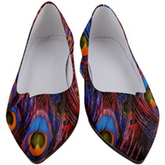 Pretty Peacock Feather Women s Block Heels  by Ket1n9