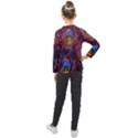 Pretty Peacock Feather Kids  Long Mesh T-Shirt View2