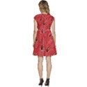 Red Peacock Floral Embroidered Long Qipao Traditional Chinese Cheongsam Mandarin Cap Sleeve High Waist Dress View4