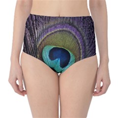 Peacock Feather Classic High-waist Bikini Bottoms by Ket1n9