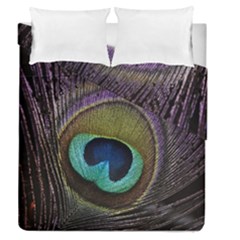 Peacock Feather Duvet Cover Double Side (queen Size) by Ket1n9