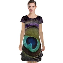 Peacock Feather Cap Sleeve Nightdress by Ket1n9