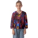 Pretty Peacock Feather Kids  Sailor Shirt View1