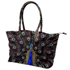 Peacock Canvas Shoulder Bag by Ket1n9