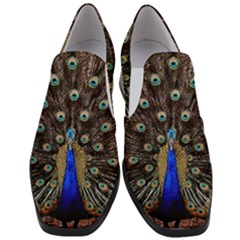 Peacock Women Slip On Heel Loafers by Ket1n9