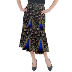 Peacock Midi Mermaid Skirt by Ket1n9