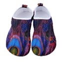 Pretty Peacock Feather Men s Sock-Style Water Shoes View1