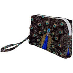 Peacock Wristlet Pouch Bag (small) by Ket1n9