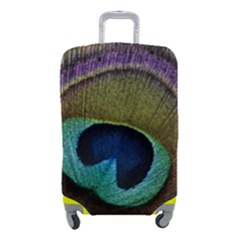 Peacock Feather Luggage Cover (small) by Ket1n9