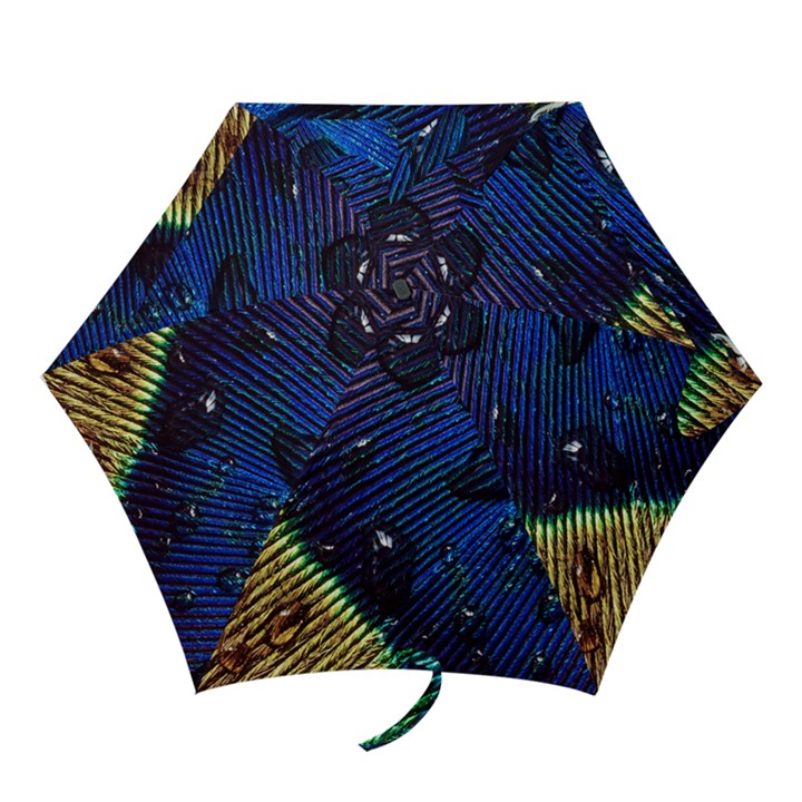 Peacock Feather Retina Mac Mini Folding Umbrellas