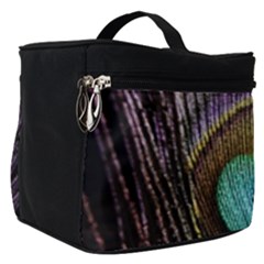 Peacock Feather Make Up Travel Bag (small) by Ket1n9