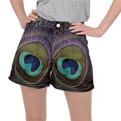 Peacock Feather Women s Ripstop Shorts by Ket1n9