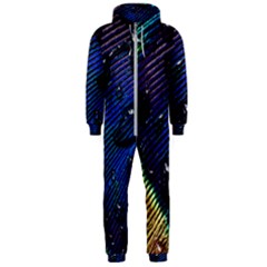 Peacock Feather Retina Mac Hooded Jumpsuit (men) by Ket1n9