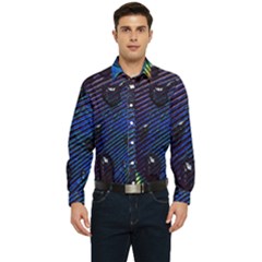 Peacock Feather Retina Mac Men s Long Sleeve  Shirt by Ket1n9