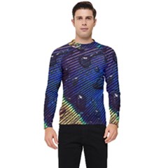 Peacock Feather Retina Mac Men s Long Sleeve Rash Guard by Ket1n9