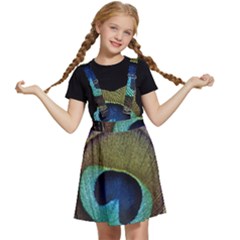 Peacock Feather Kids  Apron Dress by Ket1n9