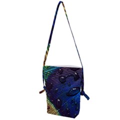 Peacock Feather Retina Mac Folding Shoulder Bag by Ket1n9