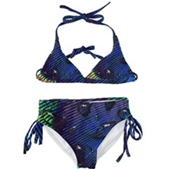 Peacock Feather Retina Mac Kids  Classic Bikini Set by Ket1n9