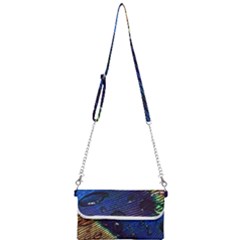 Peacock Feather Retina Mac Mini Crossbody Handbag by Ket1n9