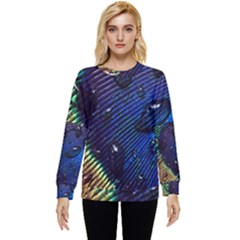 Peacock Feather Retina Mac Hidden Pocket Sweatshirt by Ket1n9