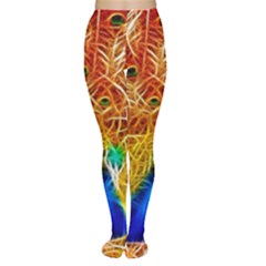 Fractal Peacock Art Tights by Ket1n9