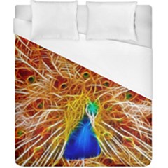 Fractal Peacock Art Duvet Cover (california King Size) by Ket1n9