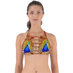 Fractal Peacock Art Perfectly Cut Out Bikini Top by Ket1n9