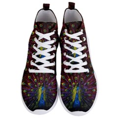 Beautiful Peacock Feather Men s Lightweight High Top Sneakers by Ket1n9