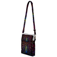 Beautiful Peacock Feather Multi Function Travel Bag by Ket1n9