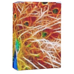 Fractal Peacock Art Playing Cards Single Design (rectangle) With Custom Box by Ket1n9