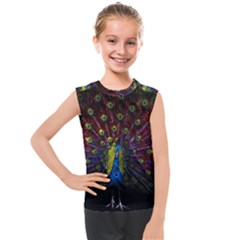 Beautiful Peacock Feather Kids  Mesh Tank Top by Ket1n9