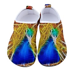 Fractal Peacock Art Men s Sock-style Water Shoes by Ket1n9