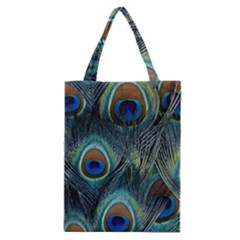 Feathers Art Peacock Sheets Patterns Classic Tote Bag by Ket1n9