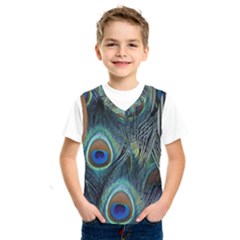 Feathers Art Peacock Sheets Patterns Kids  Basketball Tank Top by Ket1n9