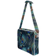 Feathers Art Peacock Sheets Patterns Cross Body Office Bag by Ket1n9