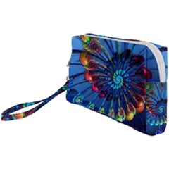 Top Peacock Feathers Wristlet Pouch Bag (small) by Ket1n9