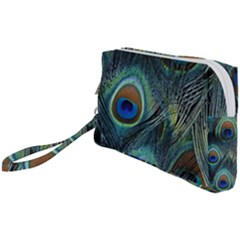 Feathers Art Peacock Sheets Patterns Wristlet Pouch Bag (small) by Ket1n9