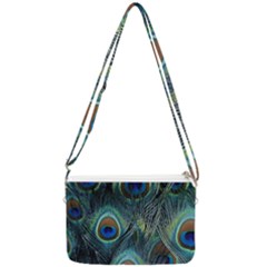 Feathers Art Peacock Sheets Patterns Double Gusset Crossbody Bag by Ket1n9