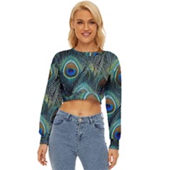 Feathers Art Peacock Sheets Patterns Lightweight Long Sleeve Sweatshirt by Ket1n9