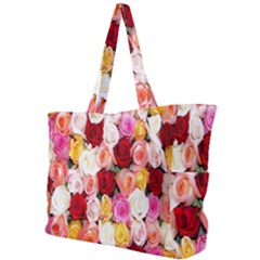 Rose Color Beautiful Flowers Simple Shoulder Bag by Ket1n9