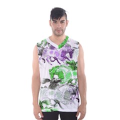 Horse Horses Animal World Green Men s Basketball Tank Top by Ket1n9