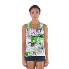 Horse Horses Animal World Green Sport Tank Top  by Ket1n9