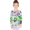 Horse Horses Animal World Green Kids  Long Sleeve T-Shirt View1