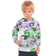 Horse Horses Animal World Green Kids  Hooded Pullover by Ket1n9