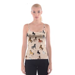 Horses For Courses Pattern Spaghetti Strap Top by Ket1n9