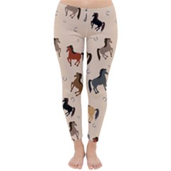 Horses For Courses Pattern Classic Winter Leggings by Ket1n9