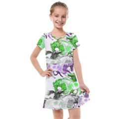 Horse Horses Animal World Green Kids  Cross Web Dress by Ket1n9