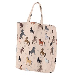 Horses For Courses Pattern Giant Grocery Tote by Ket1n9